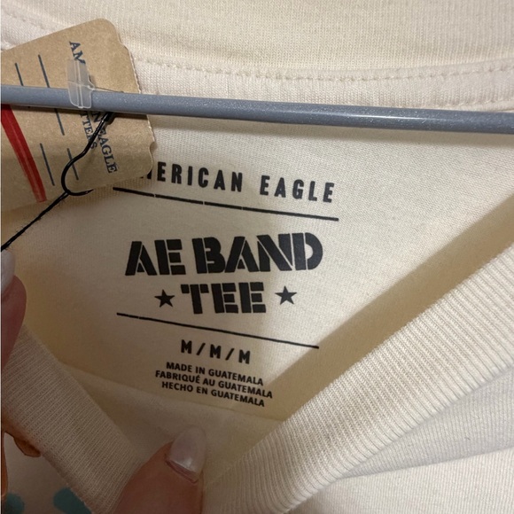 American Eagle Outfitters Cream AE Band Tee dress Upcycled - Picture 3 of 4
